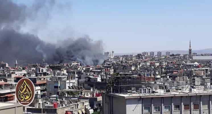 حريق يضرب أحد جوامع دمشق .. و فرق الأطفاء تعمل على اخماده